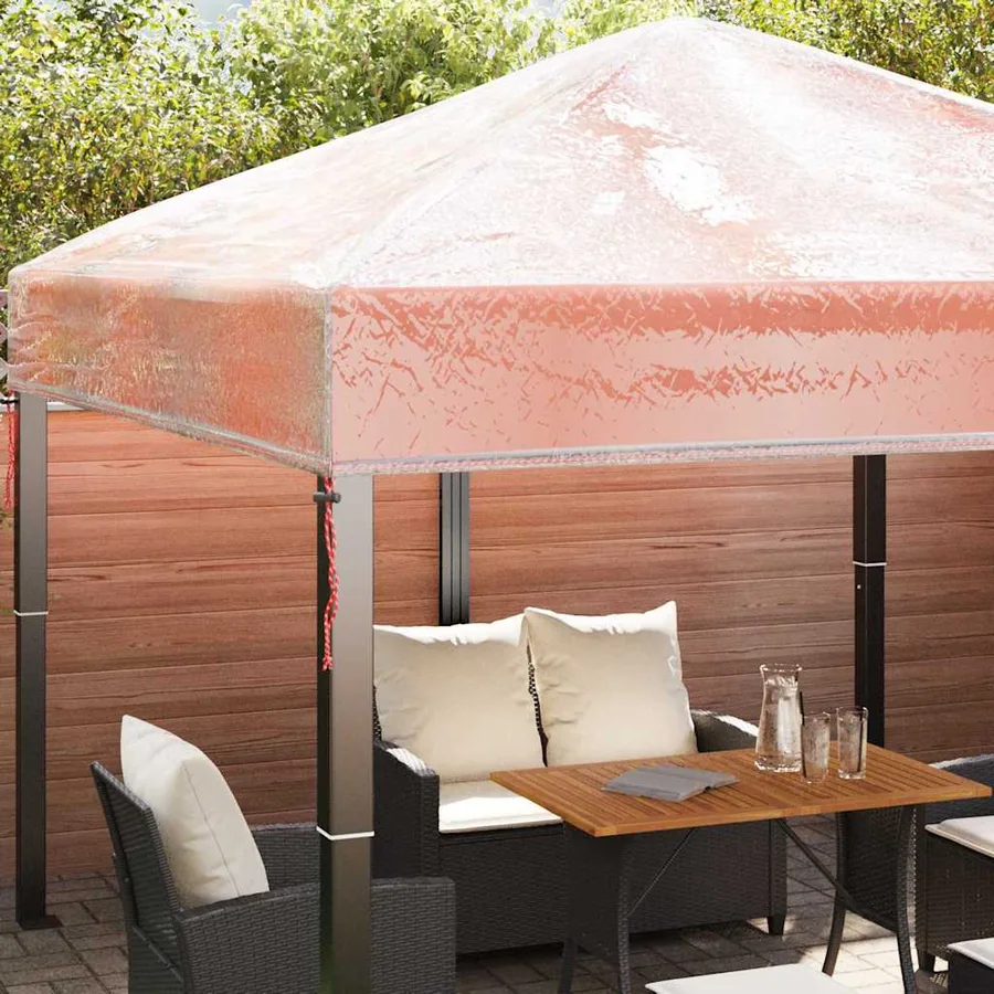 Remplacement de housse de gazebo 300 x 300 x 26 cm Transparent - 4