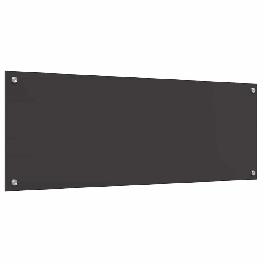 Crédence de cuisine 2 pcs Gris foncé 110 x 40 cm verre trempé - 6