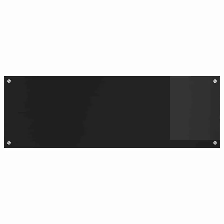 Crédence de cuisine 2 pcs Noir 120 x 40 cm verre trempé - 4