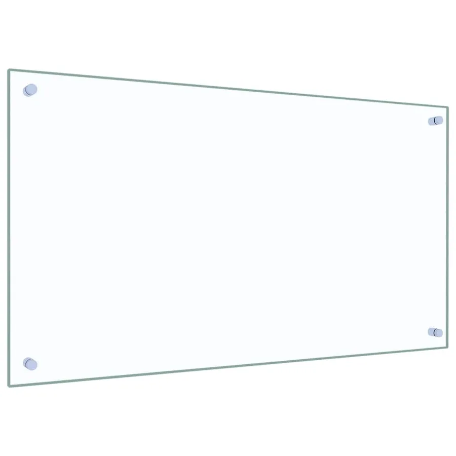 Crédence de cuisine 2 pcs Transparent 90 x 50 cm verre trempé - 3