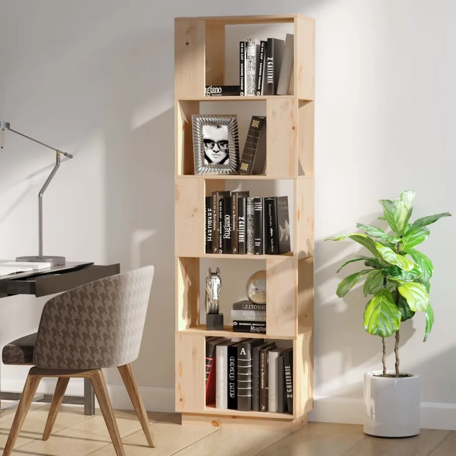 Bibliothèque/Séparateur de pièce 51x25x163,5 cm Pin solide - 3