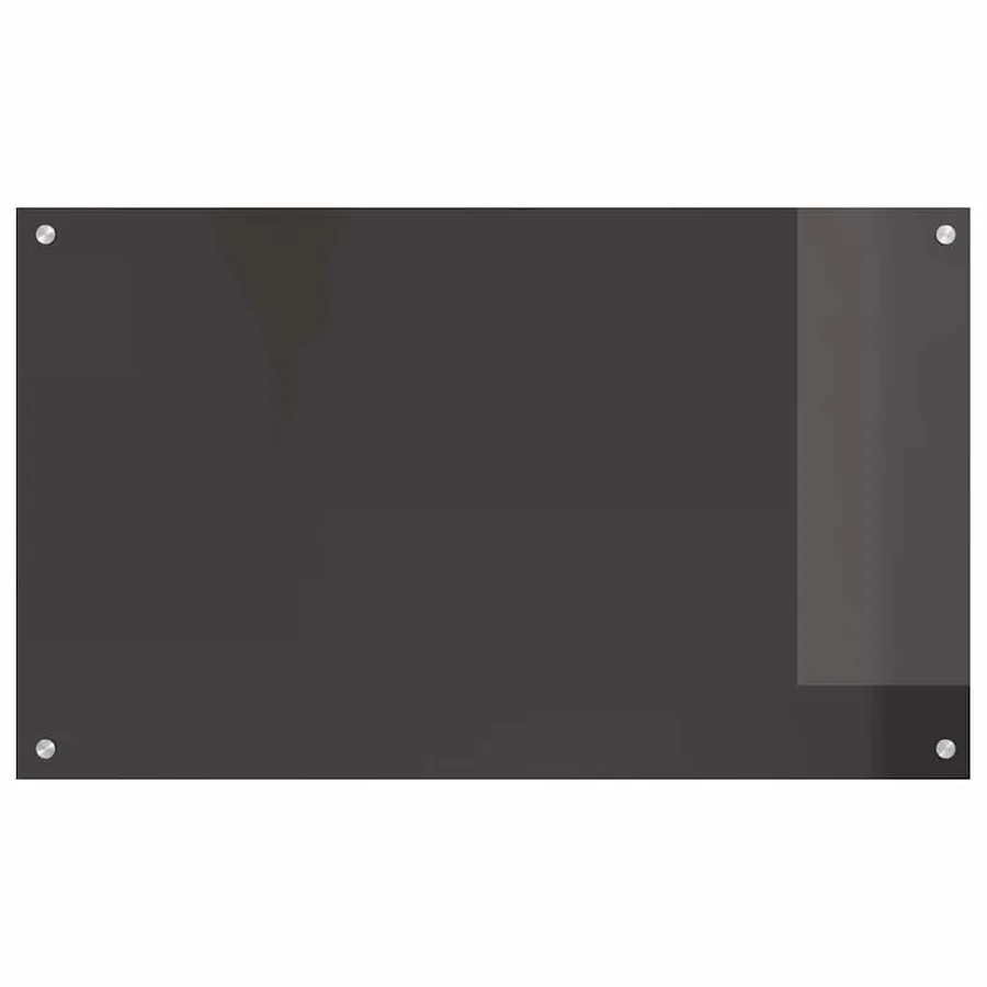 Crédence de cuisine 2 pcs Gris foncé 100 x 60 cm verre trempé - 4