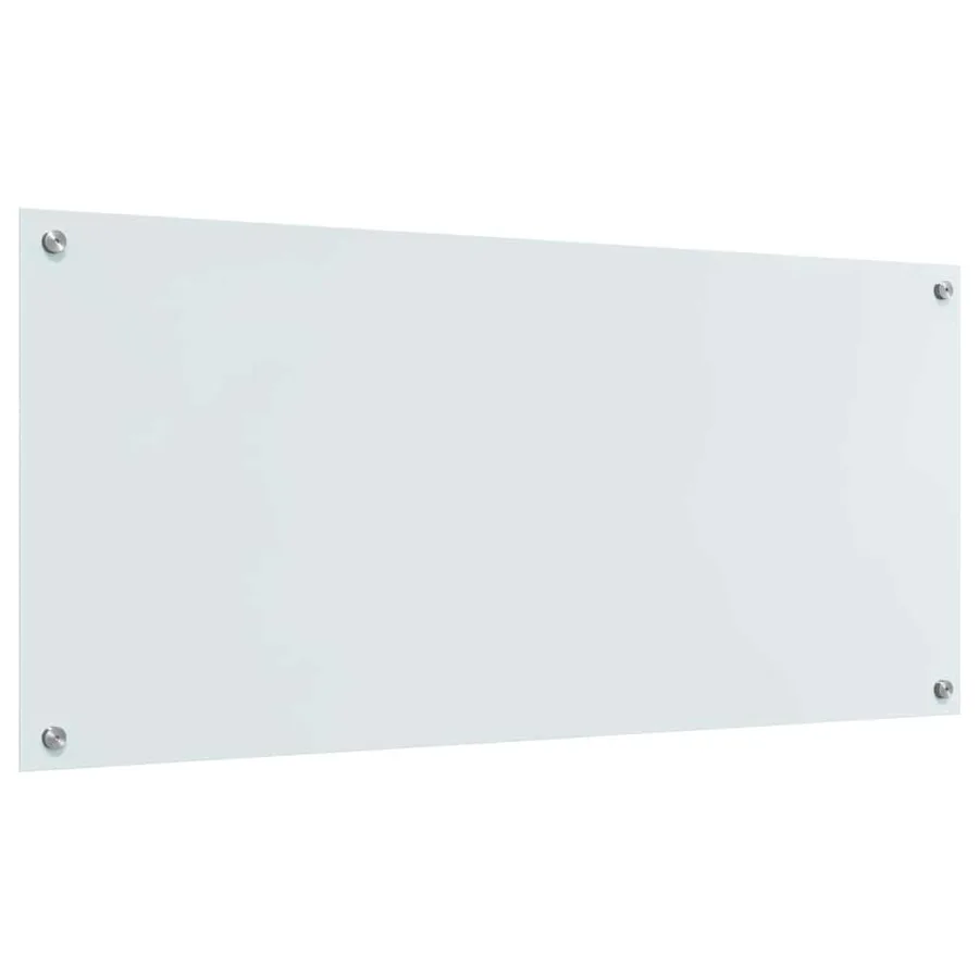 Crédence de cuisine 2 pcs Blanc 110 x 50 cm verre trempé - 6