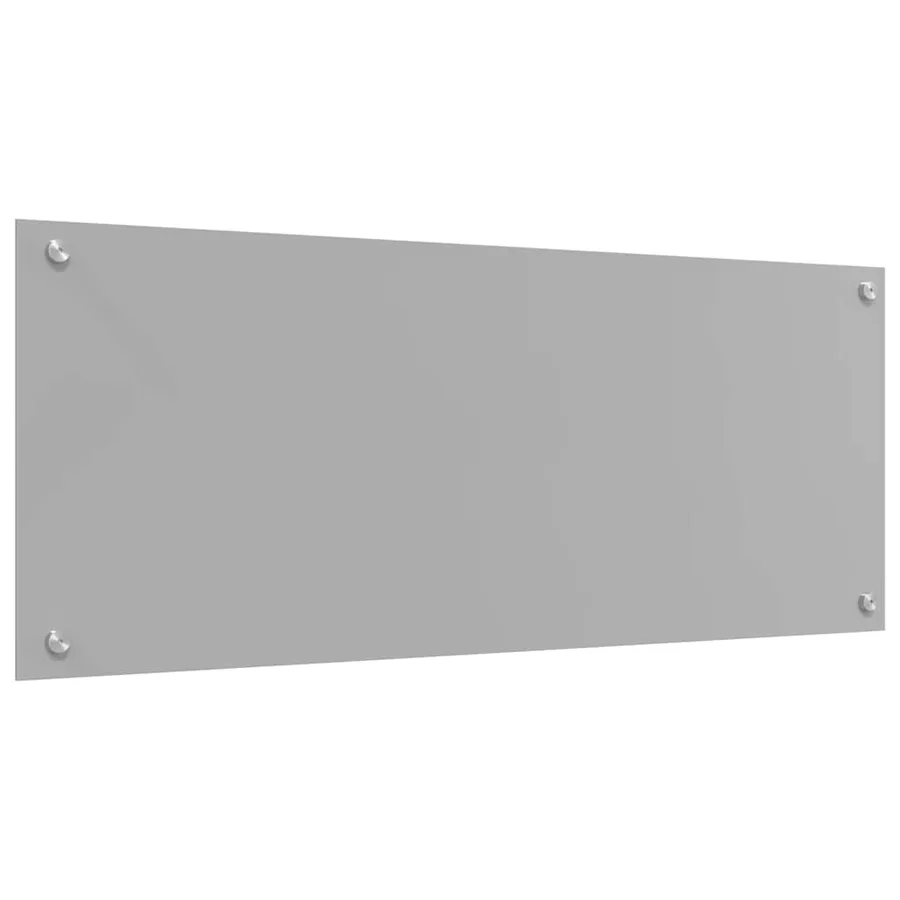Crédence de cuisine 2 pcs Gris clair 100 x 40 cm verre trempé - 6