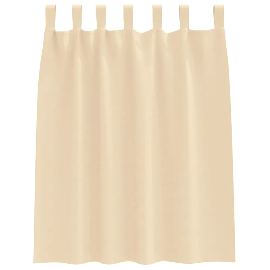 Rideaux occultants avec anneaux 2 pcs Crème 140 x 140 cm - 4