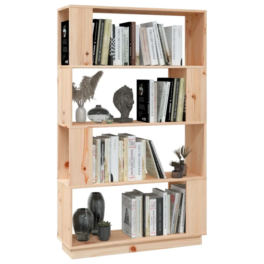 Bibliothèque/Séparateur de pièce 80x25x132 cm Pin solide - 5