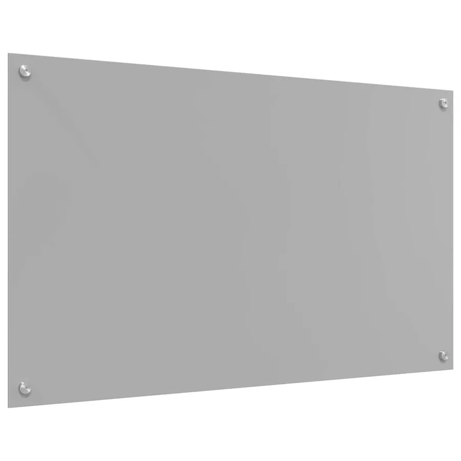 Crédence de cuisine 2 pcs Gris clair 100 x 60 cm verre trempé - 6