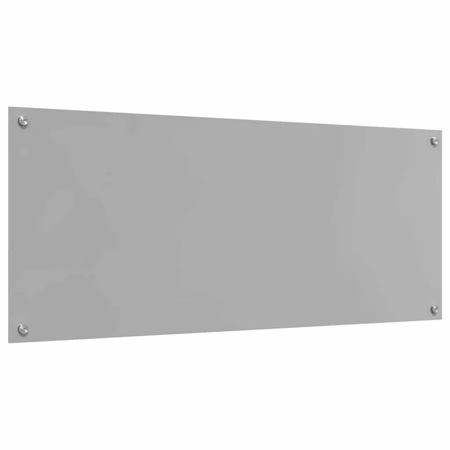 Crédence de cuisine 2 pcs Gris clair 120 x 50 cm verre trempé - 6