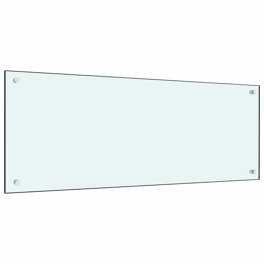 Crédence de cuisine 2 pcs Blanc 100 x 40 cm verre trempé - 3