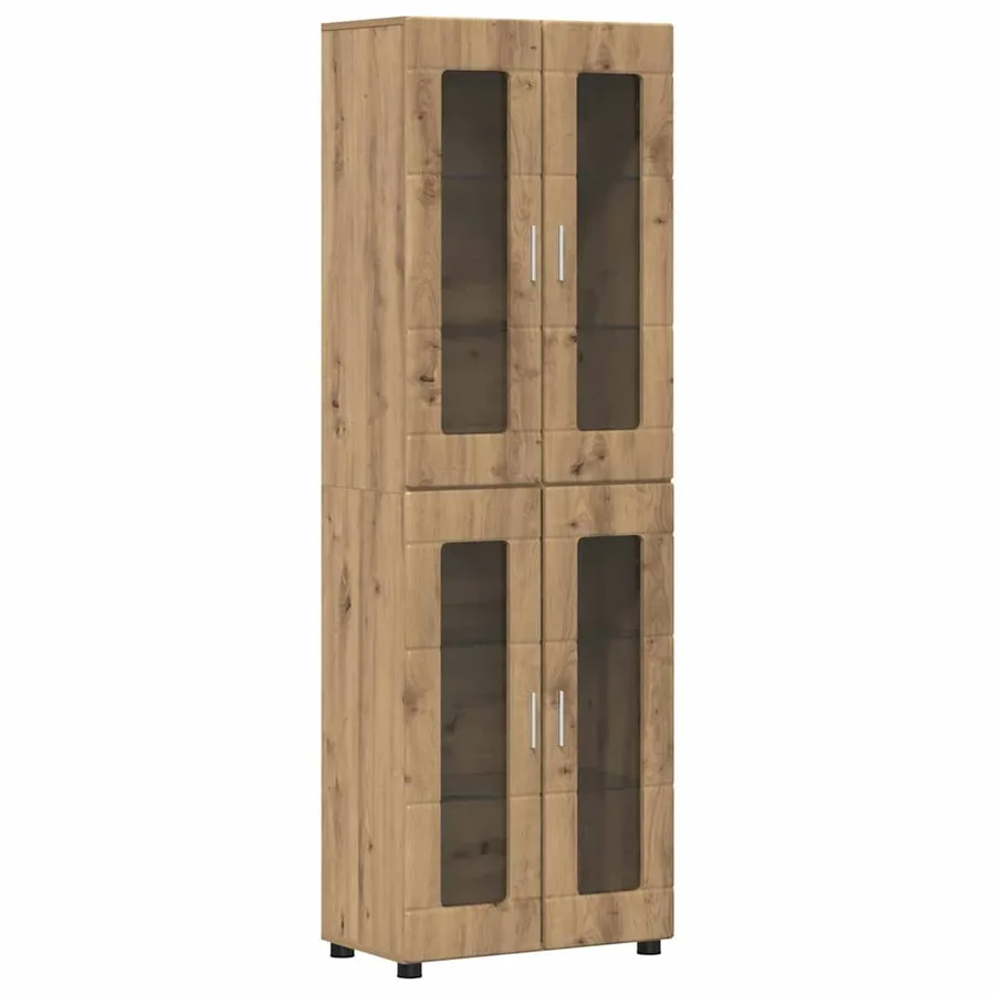 Haut Armoire FLORIN 60 x 35 x 182 cm Chêne artisanal - 2