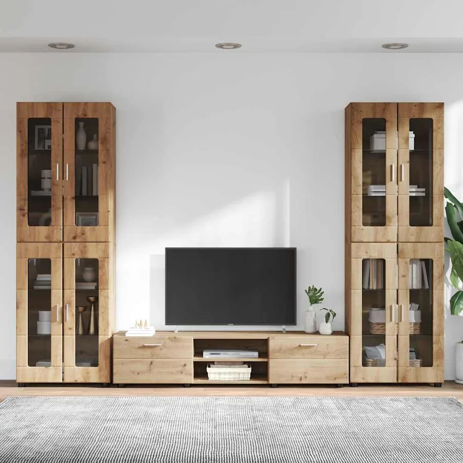 Ensemble meuble TV FLORIN 3 pcs Chêne artisanal - 4