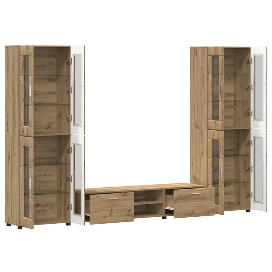 Ensemble meuble TV FLORIN 3 pcs Chêne artisanal - 5