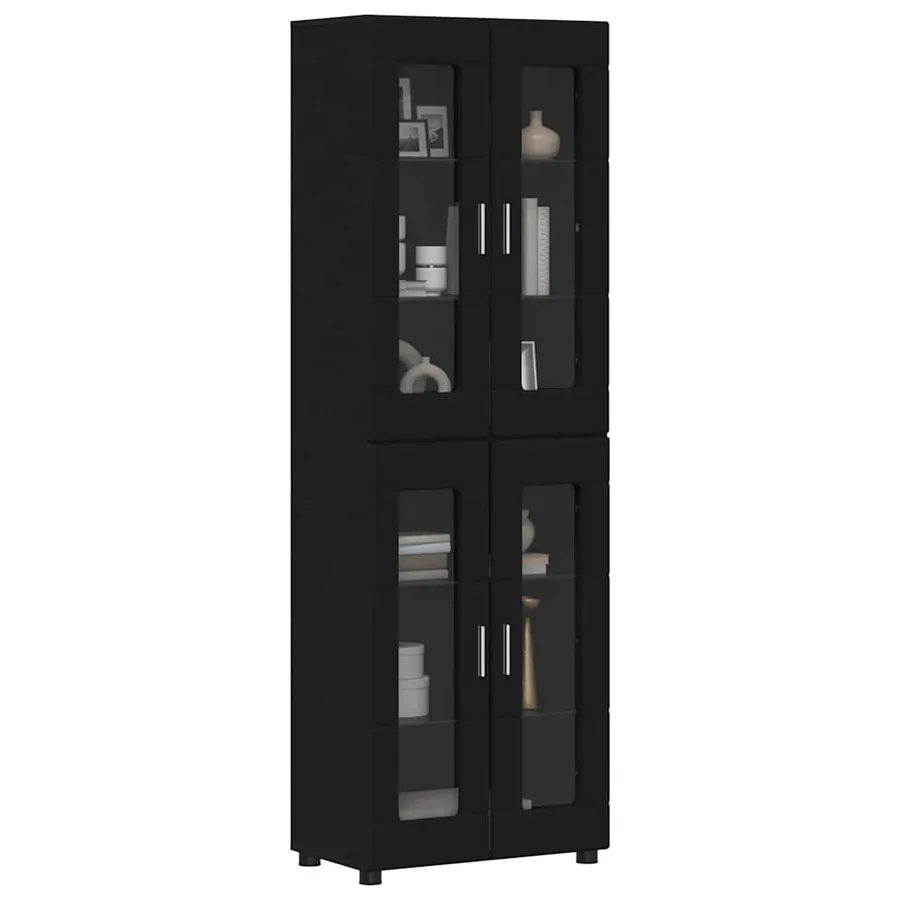Haut Armoire FLORIN Noir 60 x 35 x 182 cm Bois d'ingénierie - 3