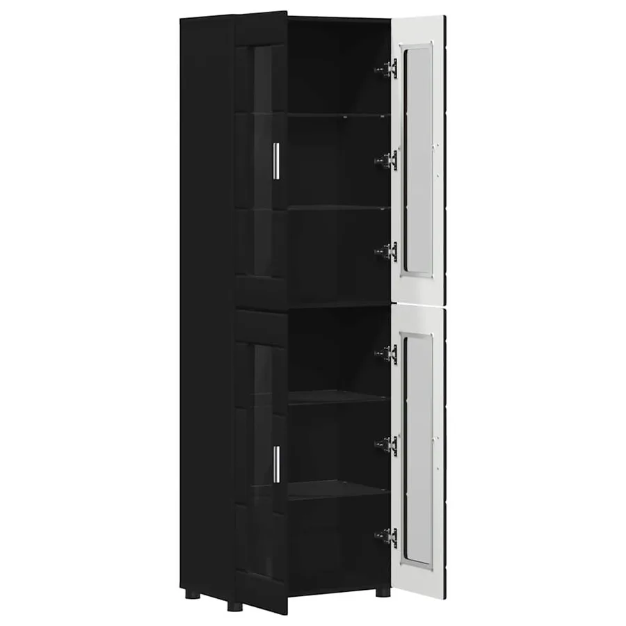 Haut Armoire FLORIN Noir 60 x 35 x 182 cm Bois d'ingénierie - 5