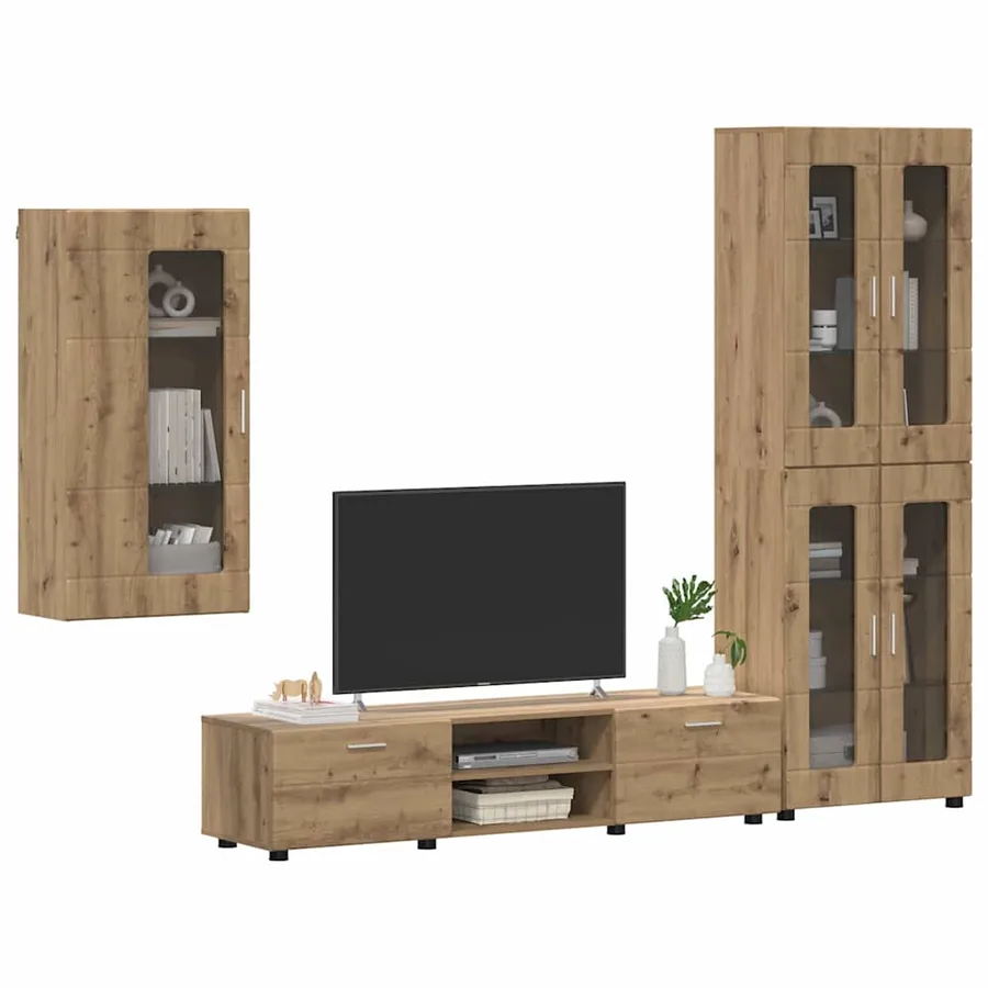 Ensemble meuble TV FLORIN 3 pcs Chêne artisanal - 3