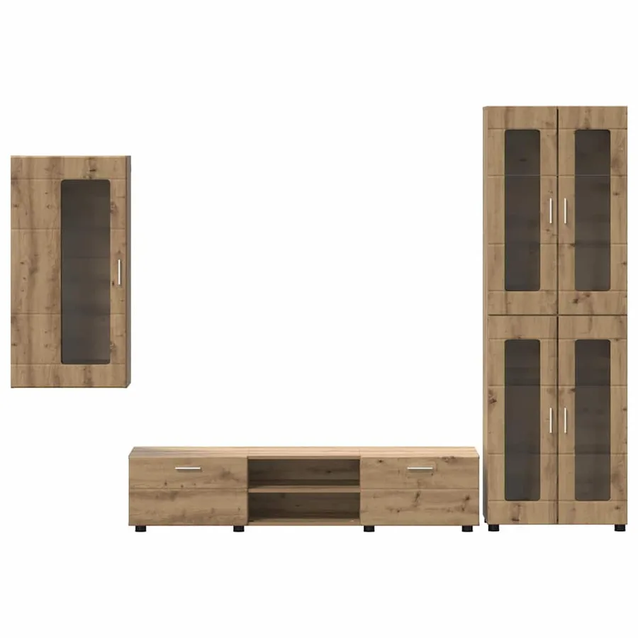 Ensemble meuble TV FLORIN 3 pcs Chêne artisanal - 9