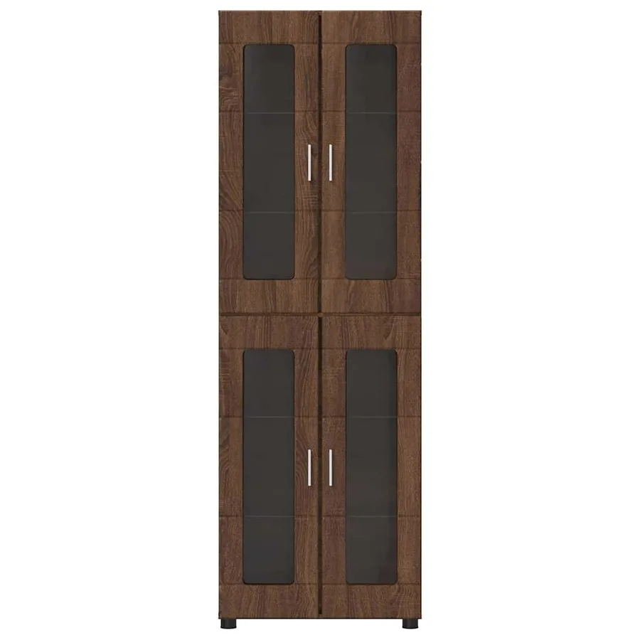 Haut Armoire avec étagère FLORIN Chêne brun 60 x 35 x 182 cm - 6