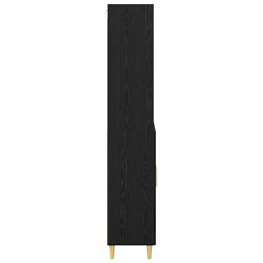 Haut Armoire Chêne noir 69,5 x 32,5 x 180 cm Bois d'ingénierie - 9