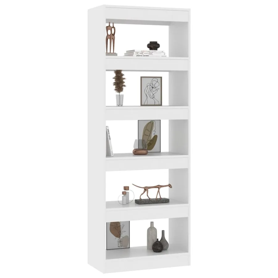 Bibliothèque/séparateur de pièce blanc bois d'ingénierie - 4