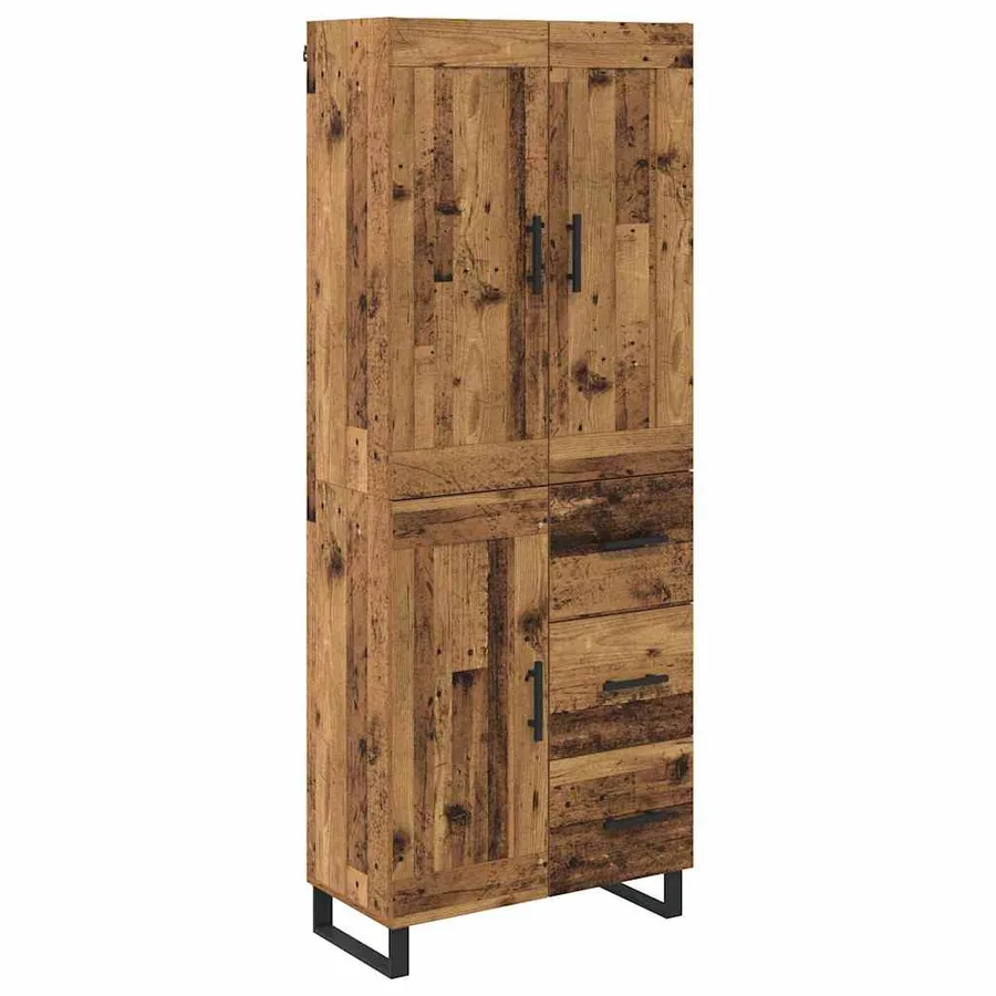 Haut Armoire Bois ancien 69,5 x 34 x 180 cm Bois d'ingénierie - 2