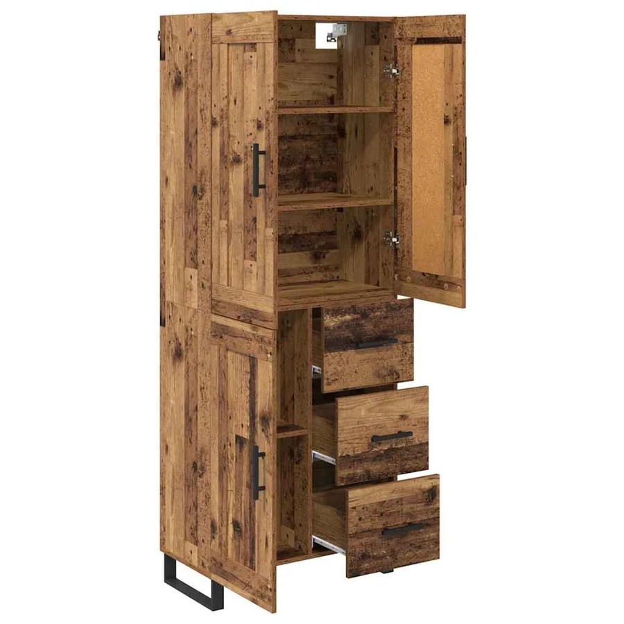 Haut Armoire Bois ancien 69,5 x 34 x 180 cm Bois d'ingénierie - 5