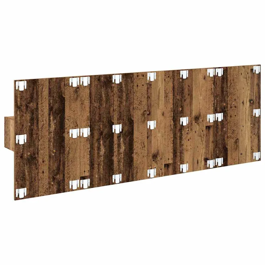Tête de lit avec armoire 3 pcs Bois Ancien Bois d'ingénierie - 9
