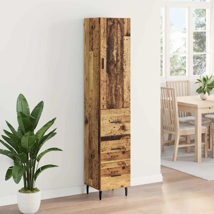 Haut Armoire Bois Ancien 34,5 x 34 x 180 cm Bois d'ingénierie - 4