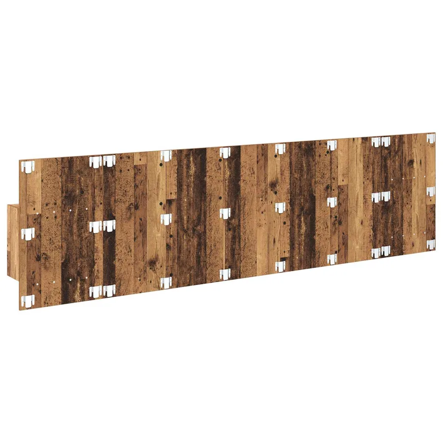 Tête de lit avec armoire 3 pcs Bois Ancien Bois d'ingénierie - 9