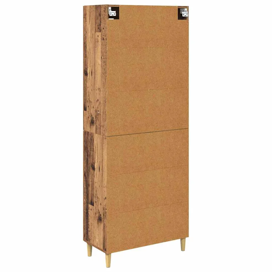 Haut Armoire Bois Ancien 69,5 x 34 x 180 cm - 10