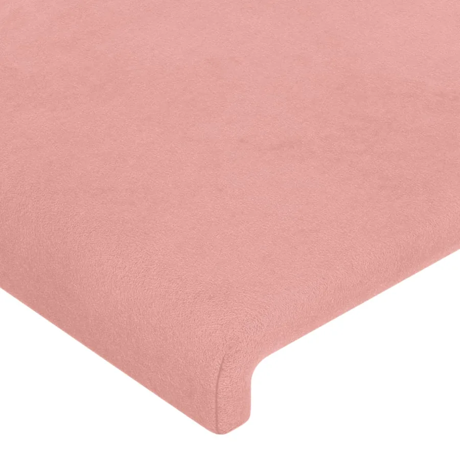 Tête de lit à LED Rose 103x16x118/128 cm Velours - 5