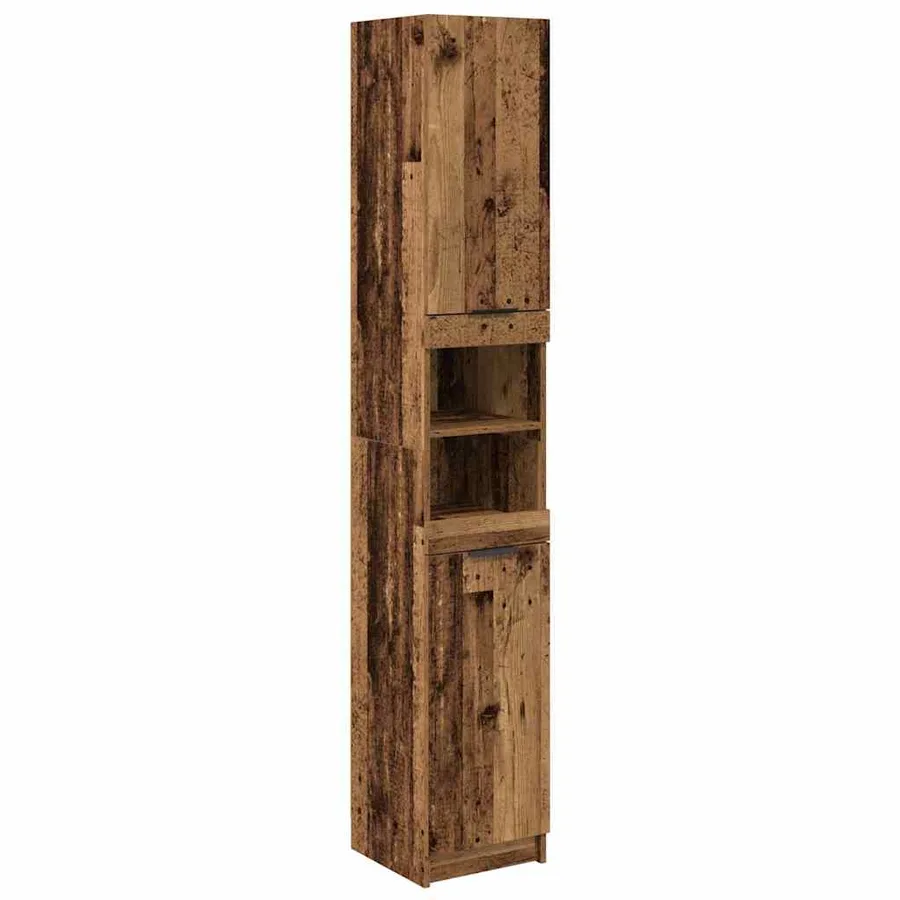Ensemble de Meubles de Salle de Bain 3 pcs Bois Ancien - 7