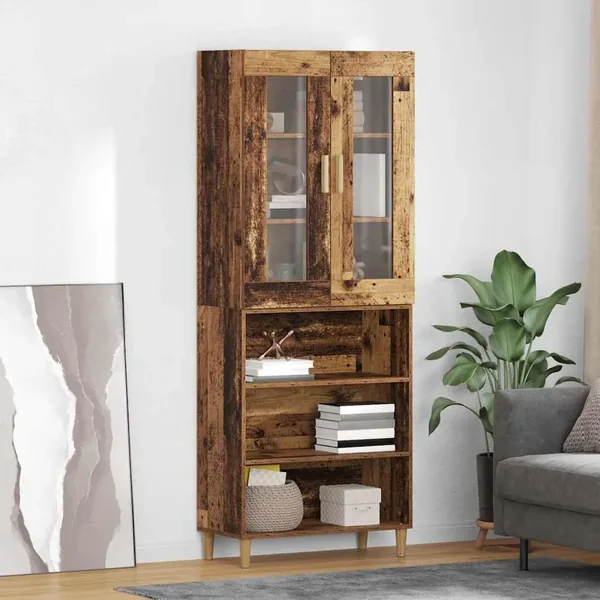 Haut Armoire Bois Ancien 69,5 x 34 x 180 cm