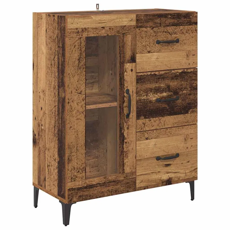 Haut Armoire Bois Ancien 69,5 x 34 x 180 cm Bois d'ingénierie - 5