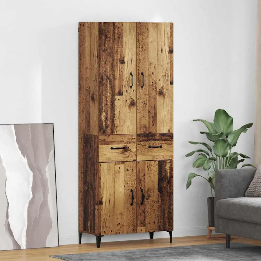 Haut Armoire Bois Ancien 69,5 x 34 x 180 cm Bois d'ingénierie