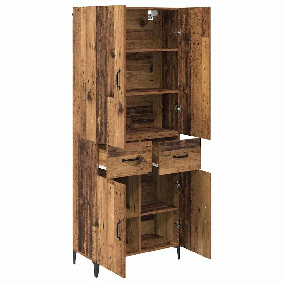 Haut Armoire Bois Ancien 69,5 x 34 x 180 cm Bois d'ingénierie - 5