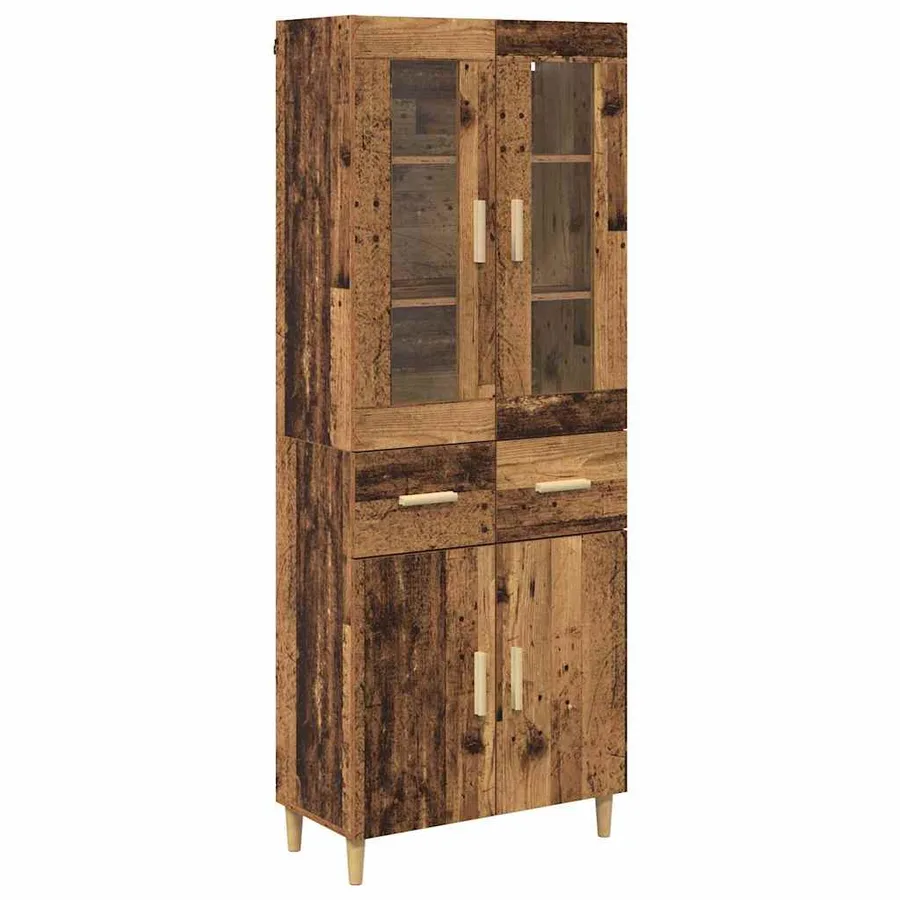 Haut Armoire Bois Ancien 69,5 x 34 x 180 cm Bois d'ingénierie - 2