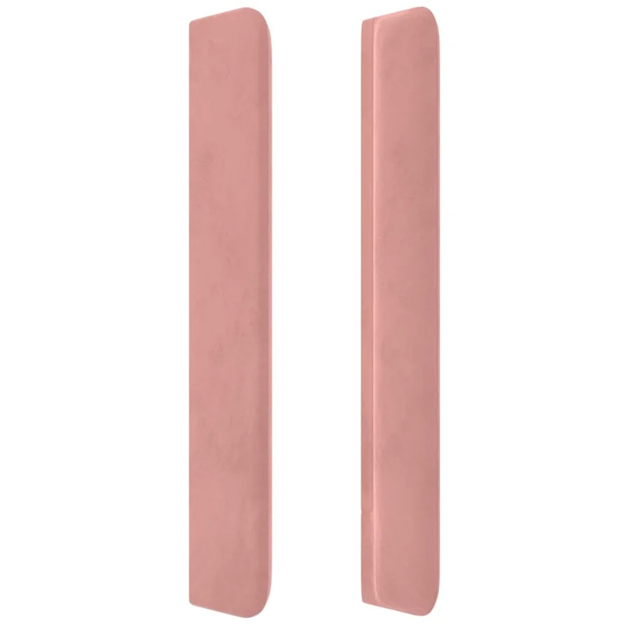 Tête de lit avec oreilles Rose 103x16x118/128 cm Velours - 4
