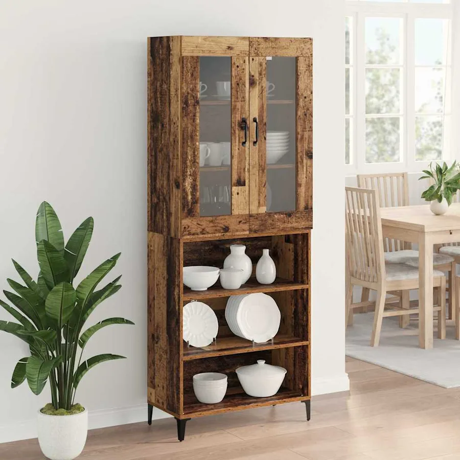 Haut Armoire Bois Ancien 69,5 x 34 x 180 cm Bois d'ingénierie - 4