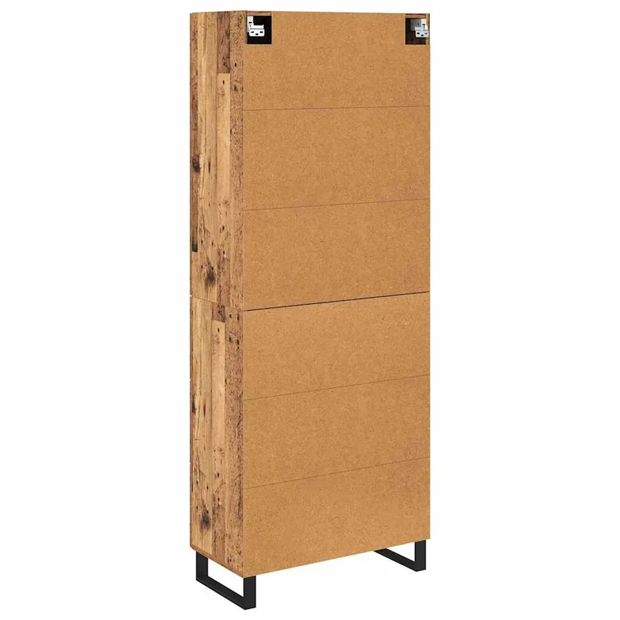 Haut Armoire avec tiroir 2 pcs Bois Ancien 69,5 x 34 x 180 cm - 10