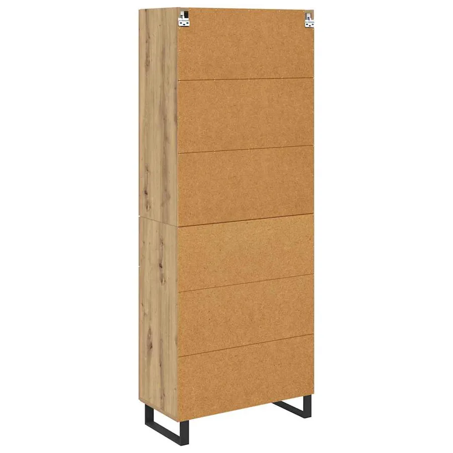 Haut Armoire 2 pcs Chêne artisanal 69,5 x 34 x 180 cm - 8