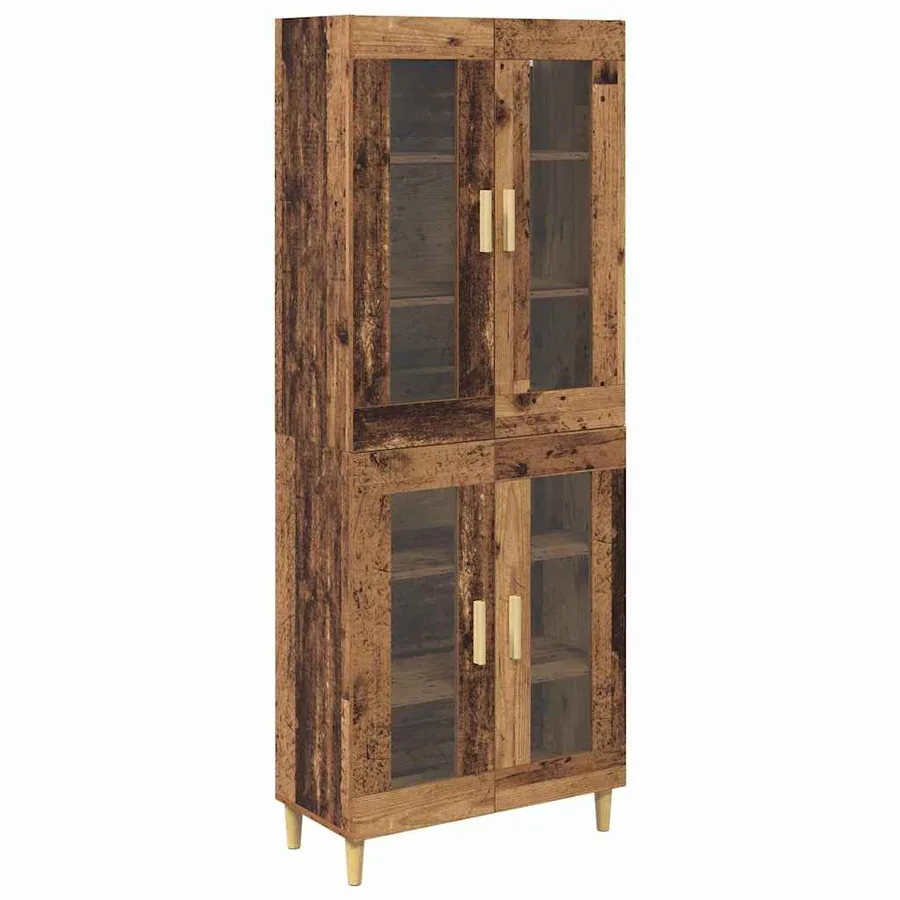 Haut Armoire Bois Ancien 69,5 x 34 x 180 cm Bois d'ingénierie - 2