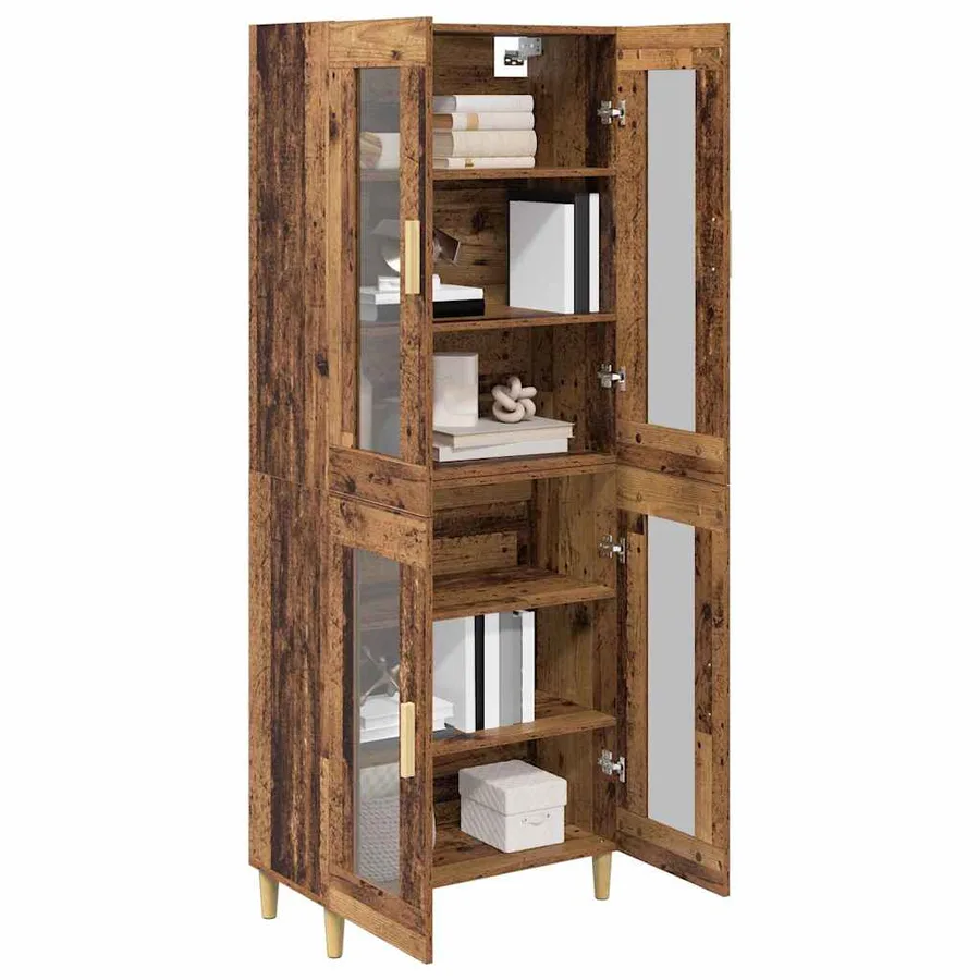 Haut Armoire Bois Ancien 69,5 x 34 x 180 cm Bois d'ingénierie - 3