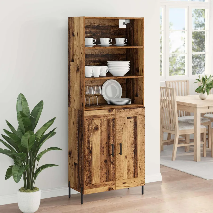 Haut Armoire Bois Ancien 69,5 x 32,5 x 180 cm Bois d'ingénierie - 4