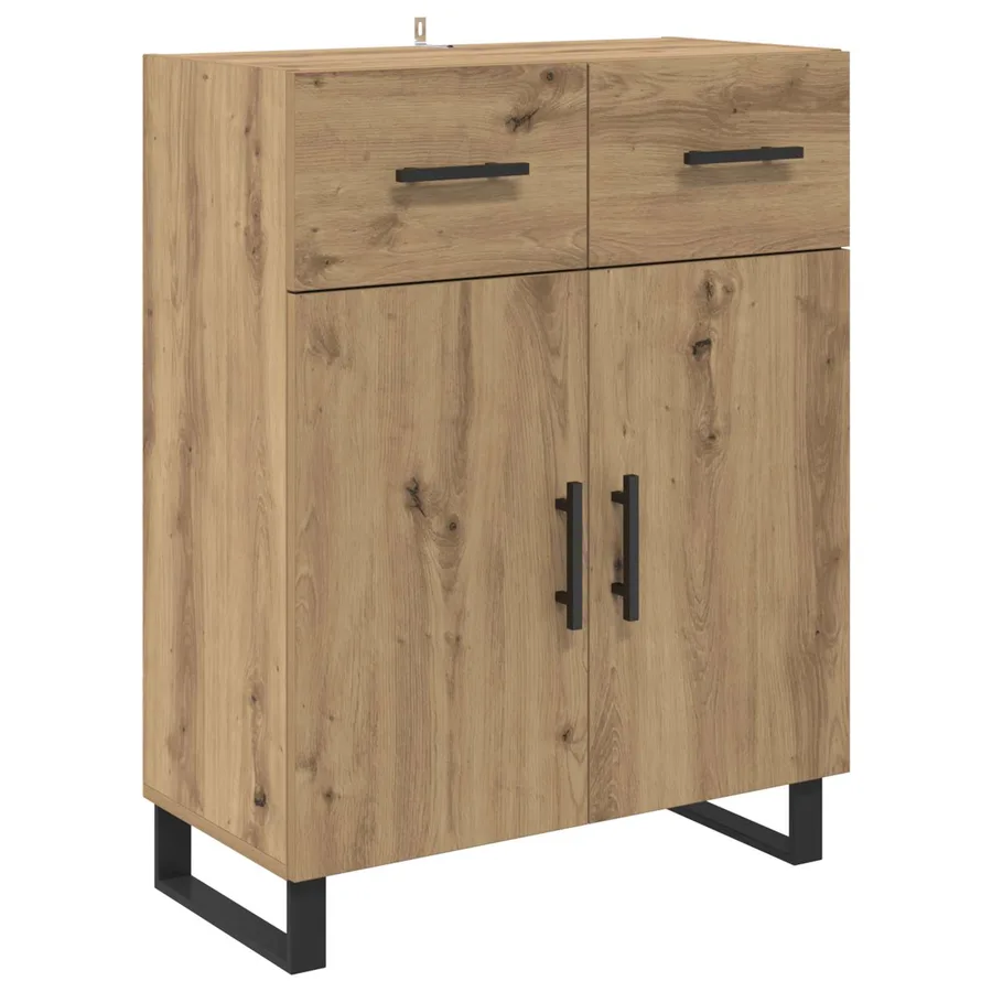 Haut Armoire 2 pcs Chêne artisanal 69,5 x 34 x 180 cm - 6