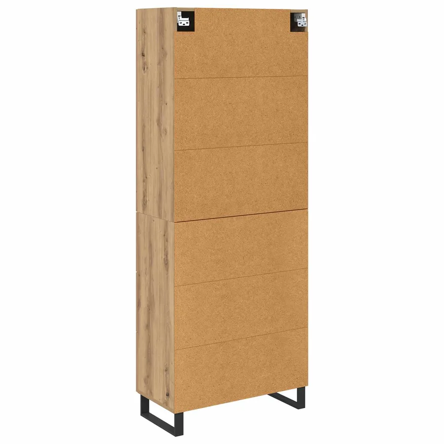 Haut Armoire 2 pcs Chêne artisanal 69,5 x 34 x 180 cm - 8