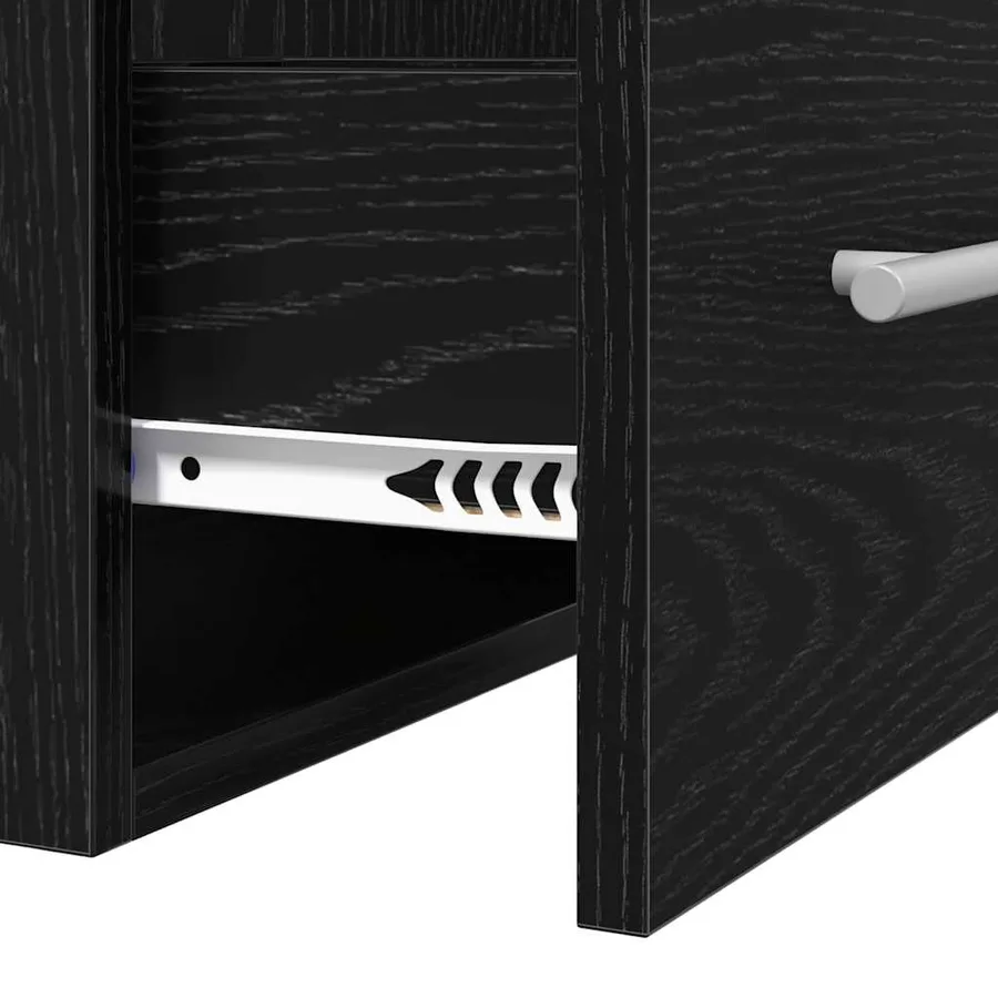 Meuble de Lavabo de Salle de Bain Chêne noir 41 x 38,5 x 48 cm - 9
