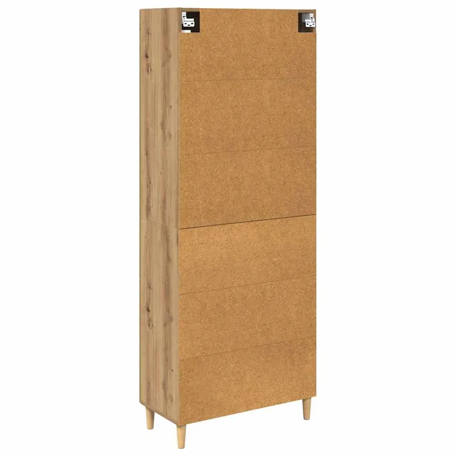 Haut Armoire Chêne artisanal 69,5 x 34 x 180 cm - 8