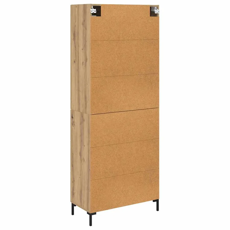 Haut Armoire 2 pcs Chêne artisanal 69,5 x 34 x 180 cm - 8