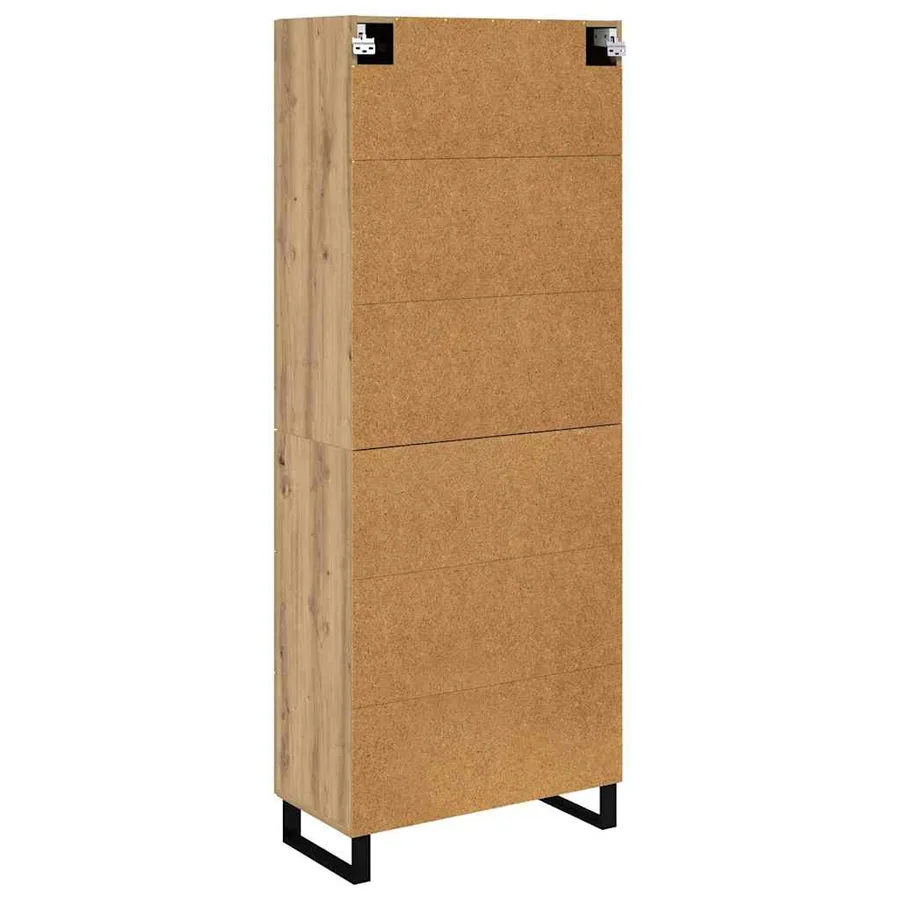 Haut Armoire 2 pcs Chêne artisanal 69,5 x 34 x 180 cm - 8