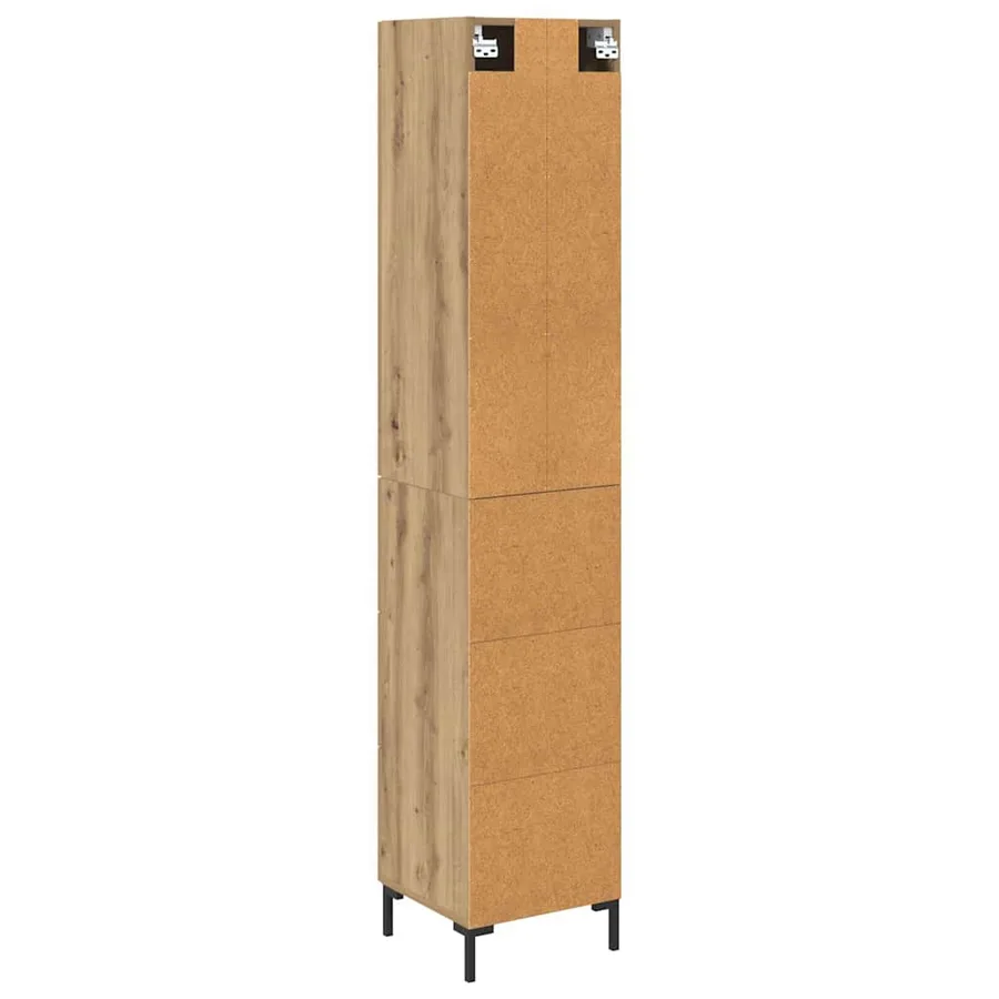Haut Armoire Chêne artisanal 34,5 x 34 x 180 cm - 10
